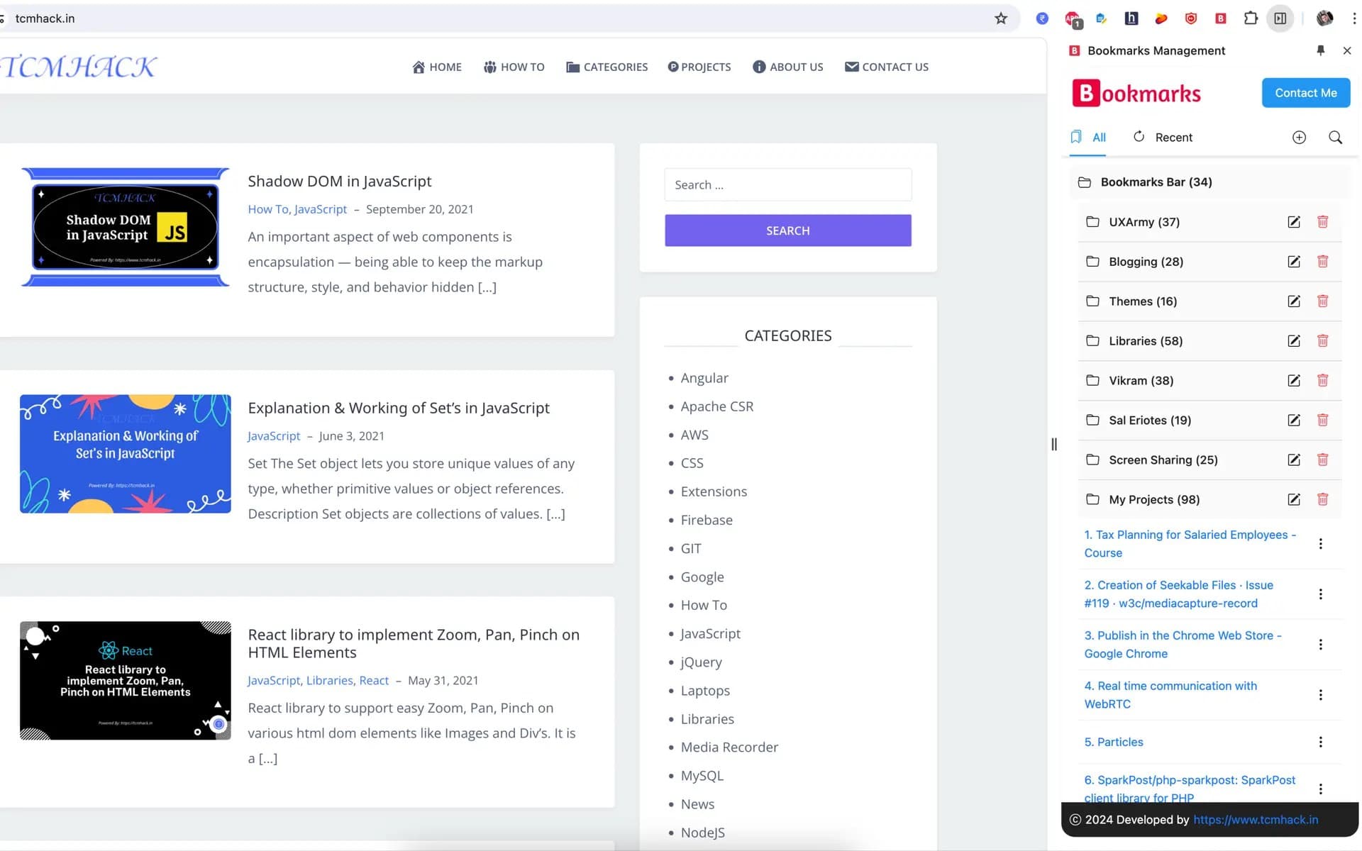 Bookmarks Management screenshot 1