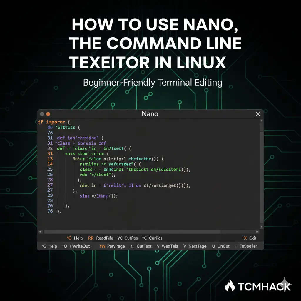 How to Use Nano, the Command Line Text Editor in Linux