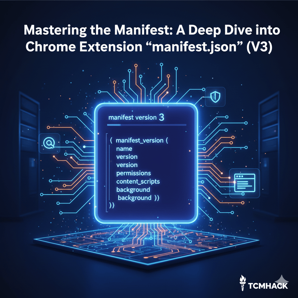 Mastering the Manifest: A Deep Dive into Chrome Extension manifest.json (V3)
